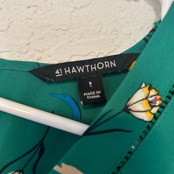 Bohemian Cottagecore 41 Hawthorn Green Floral V-Neck Sleeveless Dress - Picture 6 of 8